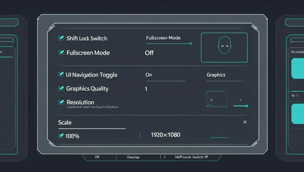 adjust game settings